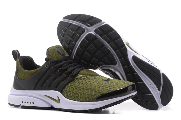 Nike Air Presto Essential Green Black Shoes - Click Image to Close
